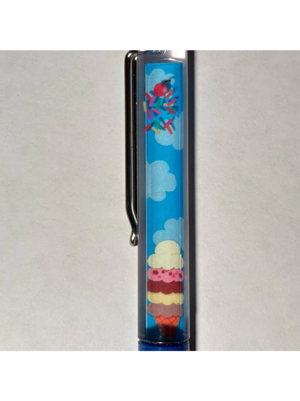 Ben & Jerry's Ice Cream Cone Floaty Pen Souvenir Advertising Promo Sprinkles